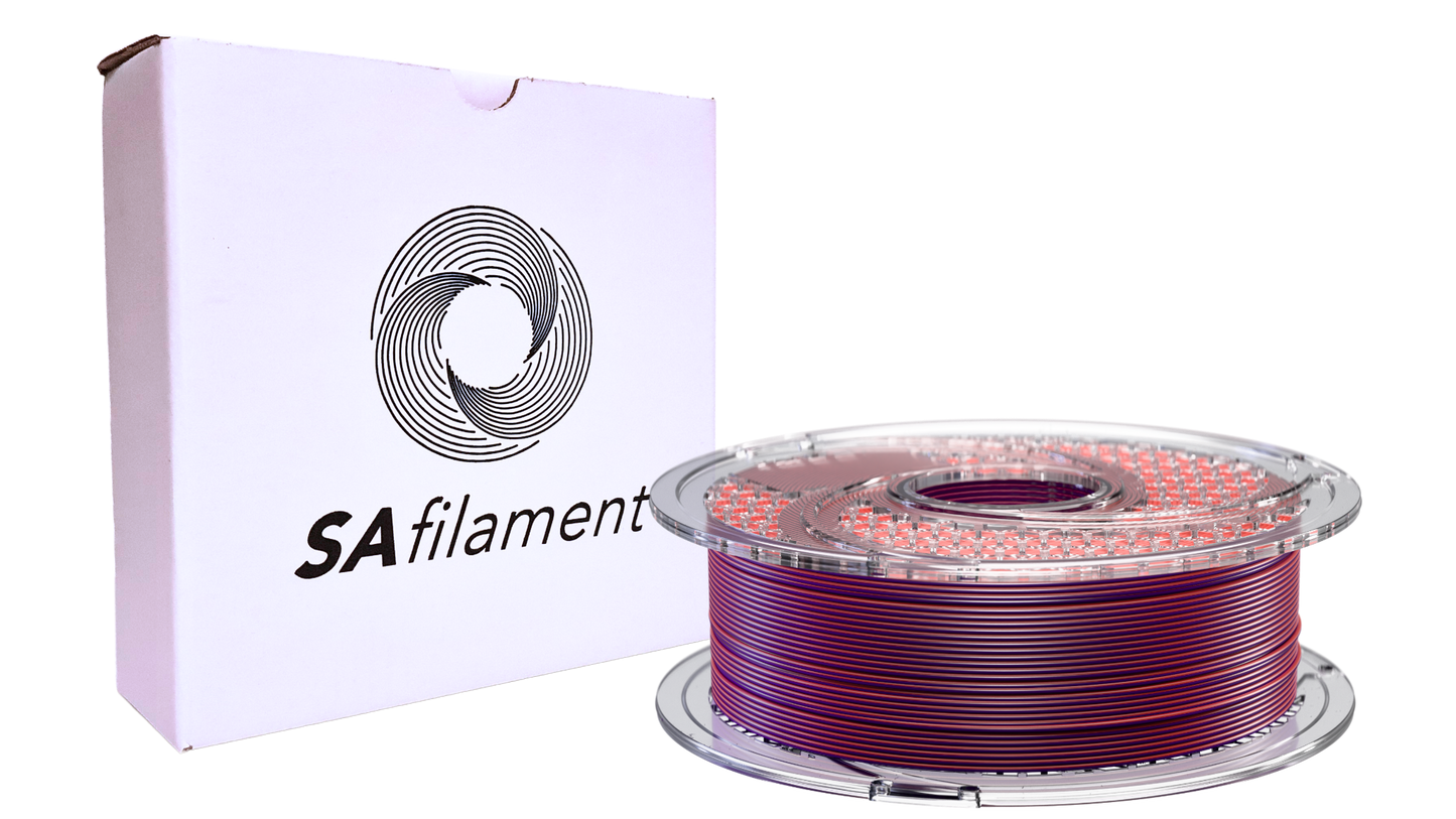 SAFilament – PLA+ – Silk – Crimson Eclipse – 750g – 1.75mm