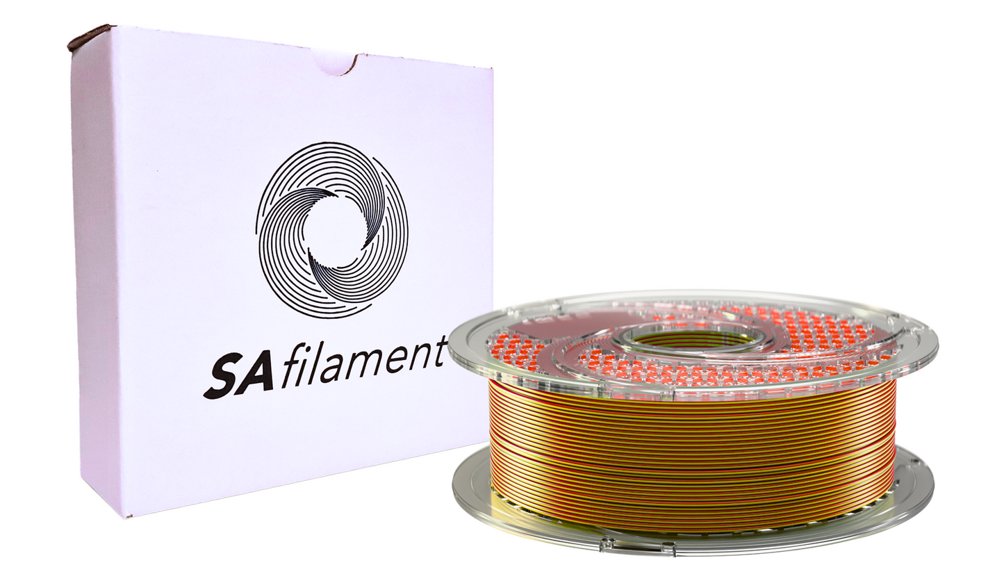 SAFilament – PLA+ – Silk – Golden Scarlet – 750g – 1.75mm