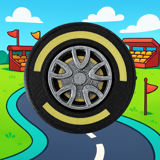 F1 Tire Fidget with Keychain