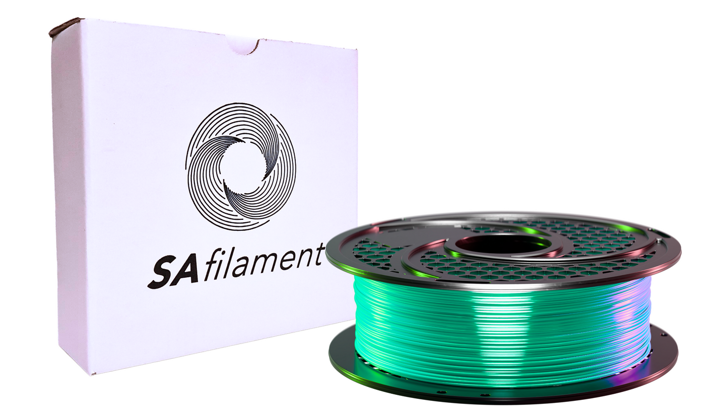 SAFilament – PLA+ – Silk – Chrome Green – 1kg – 1.75mm