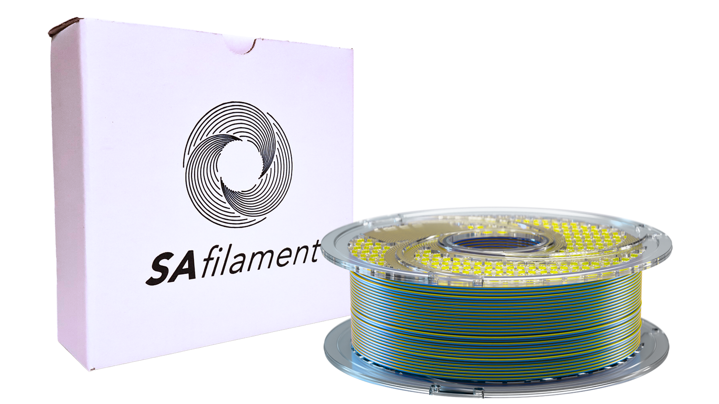 SAFilament – PLA+ – Silk – Golden Sapphire – 750g – 1.75mm