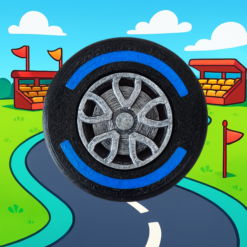 F1 Tire Fidget with Keychain