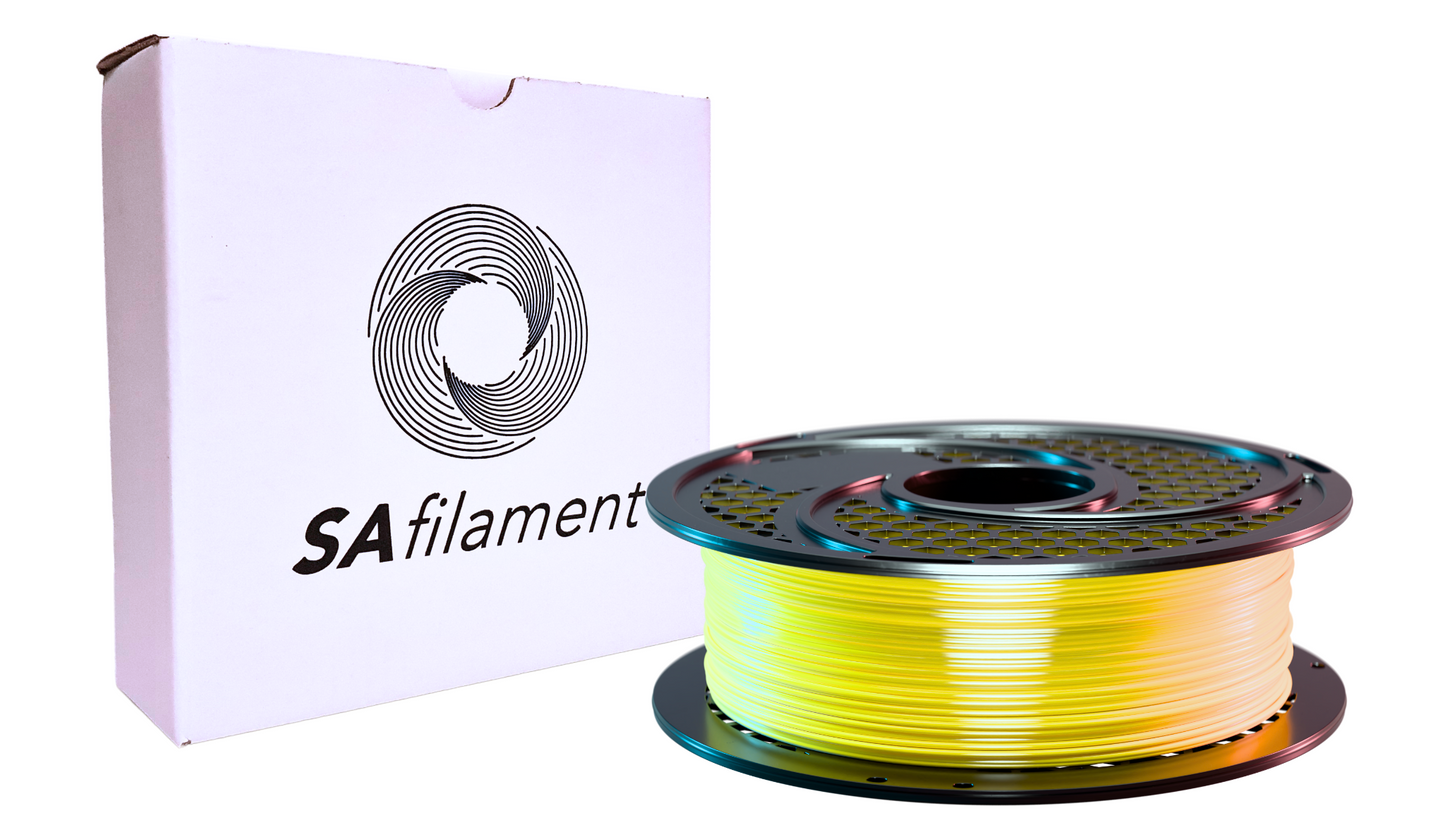 SAFilament – PLA+ – Silk – Chrome Yellow – 1kg – 1.75mm