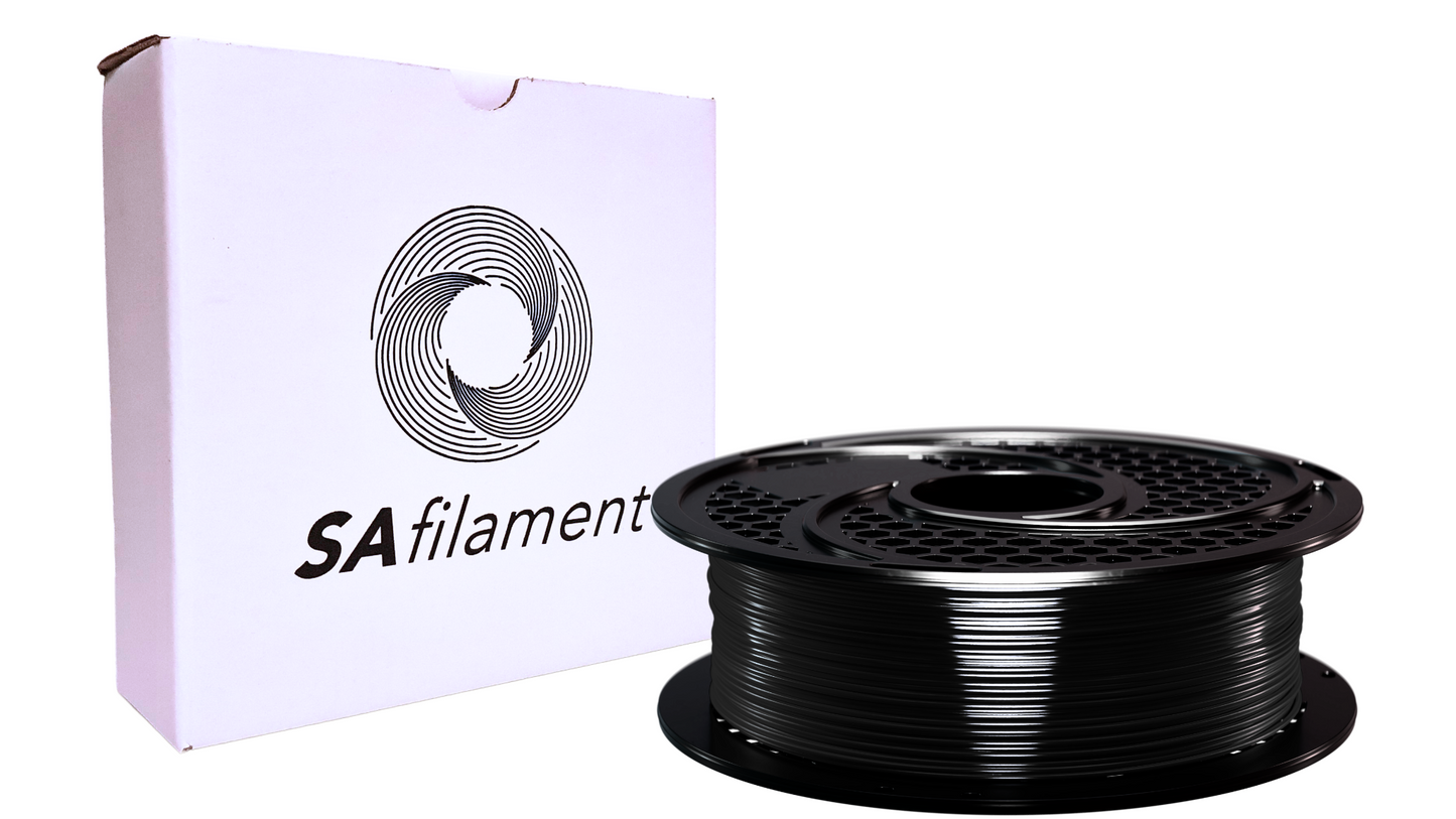 SAFilament – PLA+ – Silk – Gloss Black – 1kg – 1.75mm