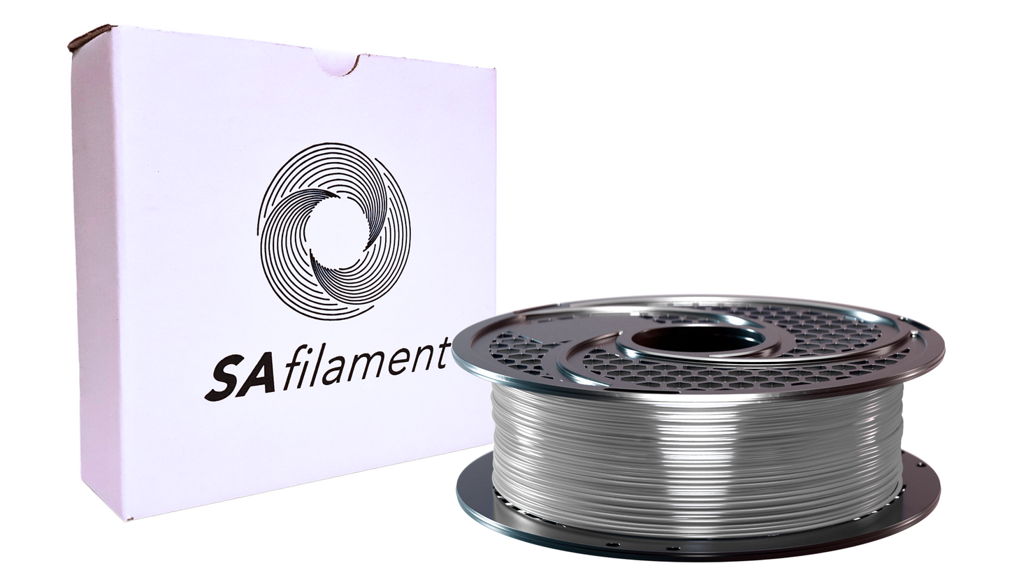 SAFilament – PLA+ – Silk – Gloss Grey – 1kg – 1.75mm