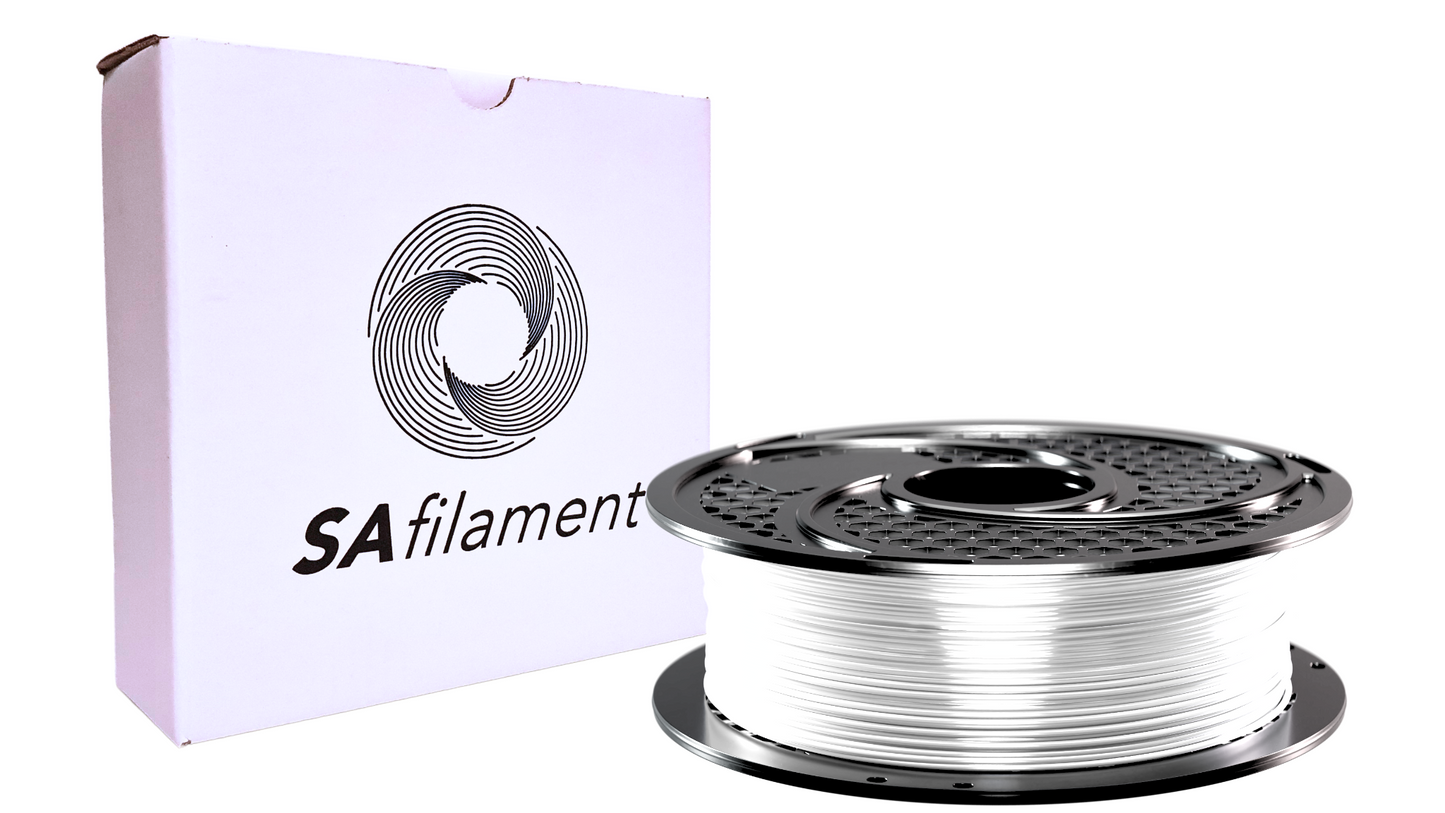 SAFilament – PLA+ – Silk – Gloss White – 1kg – 1.75mm