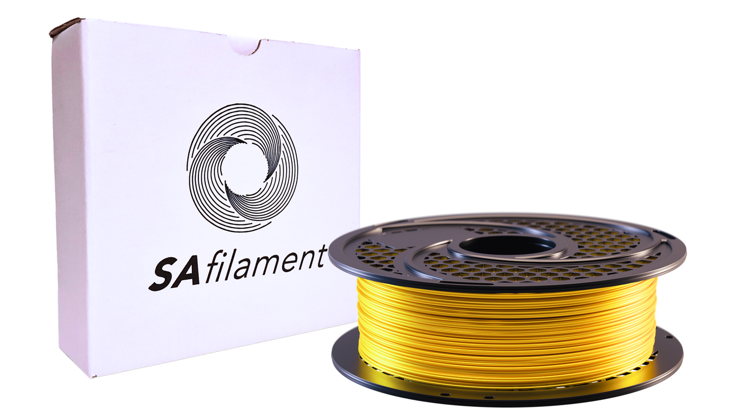 SAFilament – PLA+ – Silk – Yellow Gold – 1kg – 1.75mm