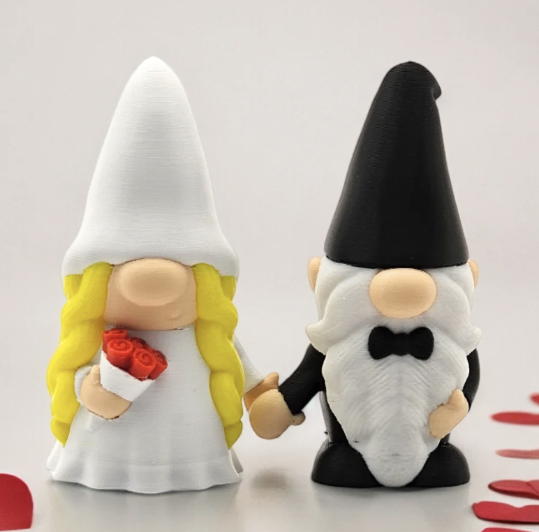 Wedding Gnome Cake Toppers